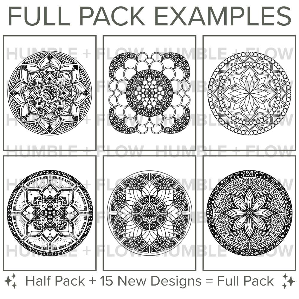 Zen Collection - Instant Download | Printable Mandala Coloring Pages
