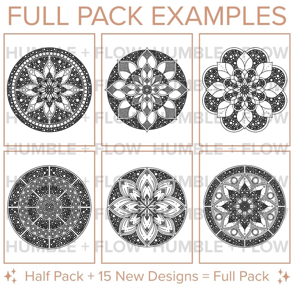 Flow Collection - Instant Download | Printable Mandala Coloring Pages